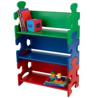 Biblioteca Etajera Pastel Primary Multicolora KidKraft Puzzle Biblioteca Etajera Pastel Primary Multicolora KidKraft Puzzle